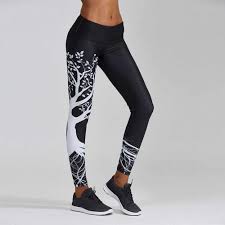 Women Big Tree Printed Sports Sweatpants Gym Exercise Athletic Pants High Waist Black Leggings Fitness Roupa Feminina Yoga Pants Aliexpress