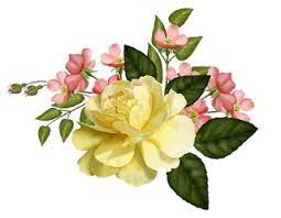 Flores Vintage Rosas Amarillas Png 320 249 Flower Painting Floral Painting Vintage Flowers