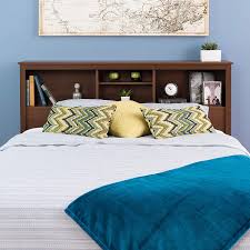 However, for the average joe who is passionate about books and loves having them around in the house, keeping tabs of these titles and storing them in a professional, organized. Amazon Com Prepac Full Queen Bookcase Headboard Cherry Prepac Tall Platform Bed With Storage