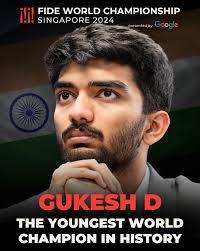 🇮🇳 Gukesh D is the YOUNGEST WORLD CHAMPION in history! 🔥 👏