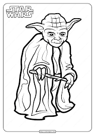 Yoda coloring pages with sword star wars book sheet colors baby for kids. Printable Star Wars Yoda Coloring Pages Book