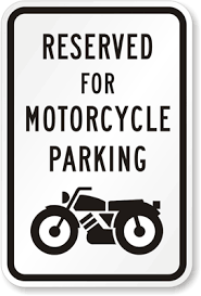 Reserved Motorcycle Parking Sign K 4602 Gif 271 400