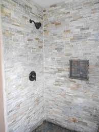 Gray Stone Tile Shower Grey Stone Tile Shower Shower Tile Shower Tile Designs Marble Shower Tile
