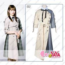 欅坂46黒い羊制服 ファッションアイデア アイドル 衣装 柄ワンピース
