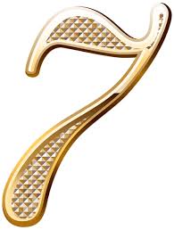 Gold Deco Number Seven Png Clipart Image Clip Art Free Clip Art Clipart Images