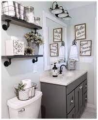 I know there are lots of folks that don't like radiators or that want to cover them up but not me. 57 Farmhouse Bathroom Organization Ideas Small Bathroom Decor Restroom Decor Small Bathroom Diy