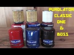 Purolator Classic Purolator One Purolator Boss Oil