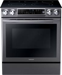 Ne58k9500sg By Samsung Electric Ranges Goedekers Com Samsung Electric Range Slide In Range Stainless Steel Oven