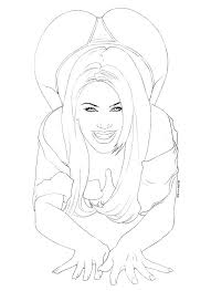 Getcolorings.com has more than 600 thousand printable coloring pages on sixteen thousand topics including animals, flowers, cartoons, cars, nature and many many more. Free Printable Fantasy Pinup Girl Coloring Pages Novocom Top