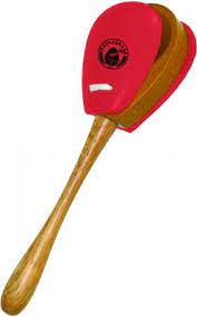 They are held in the hand and used to produce clicks fo. Stick Castanet