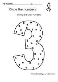 Circle Number Three Activity Sheet Kids Number Worksheets Play School Activity Sheet Numbers Preschool Numbers For Kids Play School Activities