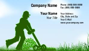 Get a professional image for your lawn care business. Lawn Care Business Cards