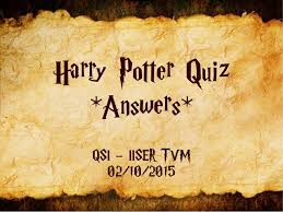 Perhaps it was the unique r. Harry Potter Quiz With Answers