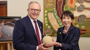Australian PM in sexism row over ad lib about Japanese melons
