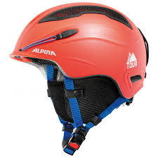 Alpina Snow Tour Incl Earpad Ski Helmet Red Blue Matt 58 61 Cm