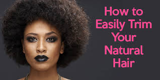 This is the most common form of trimming. The Easiest Way To Trim Your Natural Hair