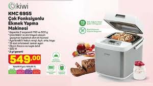 A101 Kiwi Kmc 6955 Cok Fonksiyonlu Ekmek Yapma Makinesi Yorumlari Ve Ozellikleri Kiwi Ekmekler Brosur