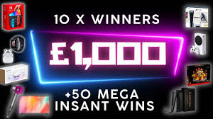 10 WINNERS WIN £1000 JACKPOT PLUS 50 MEGA INSTANT WINS UP FOR GRABS #4 -  Competition Fox