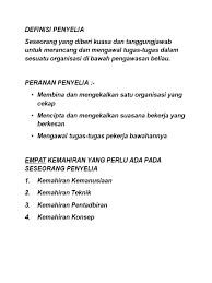Kepala dusun bertugas membantu kepala desa dalam pelaksanaan tugasnya di wilayahnya. Definisi Penyelia