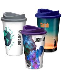 Starbucks reusable travel cup think about how big or small the cup is, whether it comes with a sleeve, a lockable lid, a straw. Individually Personalised Universal Full Colour Reusable Coffee Cups