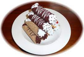 Pretend Play Kitchen Cannoli In Felt Felt Play Food Felt Food Felt Cake