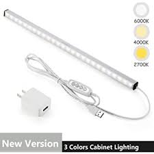 Eshine Led Dimmable Under Cabinet Lighting Extra Long 20 Inch Panel Hand Wave Activated Touchless Dimming Control Cool White 6000k Amazon Com