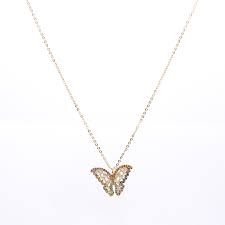 BB Lila Butterflies Multi Necklace - Lola's on 3rd
