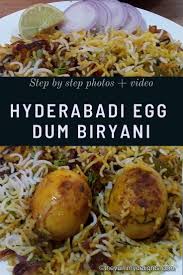 Hyderabadi Egg Biryani Recipe Easy Egg Dum Biryani Restaurant Style Recipe Easy Biryani Recipe Biryani Recipe Egg Recipes Indian