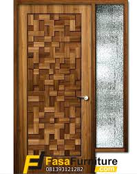 Terlepas dari jumlah daun pintu, kini kita menuju warna dan modelnya. Model Daun Pintu Anyaman Bambu Elegan Fasa Furniture Jepara Fasa Furniture Jepara