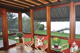 Three season sunroom three season room with insulated glass and roller shades enclosing an existing covered porch. 13 3 Season Porches Ideas 3 Season Porch Three Season Porch Porch Enclosures