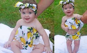 For love and lemons rose garden one piece. Amazon Com Baby Girls Bikini Swimsuit Set Lemon Two Pieces Swimwear Bathing Suit Beach With Headband Clothing