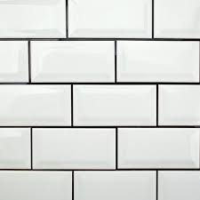 Black And White Ceramic Wall Tiles Basic White 3x6 Beveled Ceramic Wall Tile Beveled Subway Tile White Ceramic Tiles Subway Tile