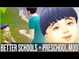 The online schooling mod and the smarter homework mod allows sims to attend remote classes and do their homework with their classmates on the. Better Schools Preschool Mod Los Sims 4 L Mod Review Youtube