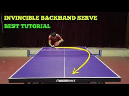 Learning Invincible Backhand Serve Mlfm Table Tennis Tutorial Youtube Table Tennis Tennis Table
