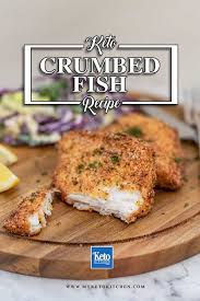 <p>breakfast for dinner is one of the fastest ways to get a vegan keto meal on the table. Keto Breaded Fish Crispy Fried Crumbed Recipe Breaded Fish Recipe Fish Recipes Recipes
