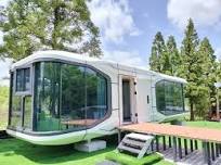 Movable Outdoor Sleeping Camping Space Capsule Hotel Cabin Prefabricated  Capsule Houses Container Space Capsule for Living Hotel
