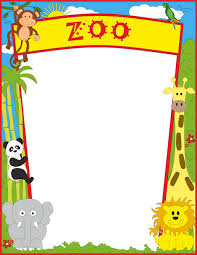 Zoo Border Clip Art Page Border And Vector Graphics Clip Art Borders Borders For Paper Page Borders