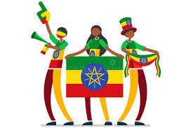 Ethiopia's flag evolved in 1897 from three coloured pennants and originally had red on top. Ethiopians People Ethiopia Flag Day Symbol Stock Vector Illustration Of Emotional Medal 173572959