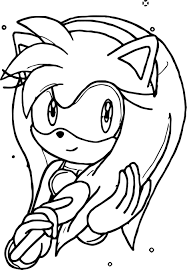 Cool Brushing Hair Amy Rose Coloring Page Rose Coloring Pages Coloring Pages Amy Rose