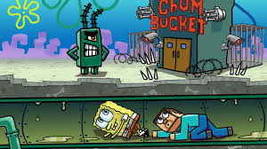 Some serious minecraft blueprints around here! Minecraft Sneaking Into The Chum Bucket Most Secure Spongebob Base Youtube