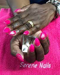 Serene Nails Salon Barbados On Instagram Roses Are Red Actually It Should Be Hearts They Should Be P I N K Acrylic Nails Nail Salon Red Roses