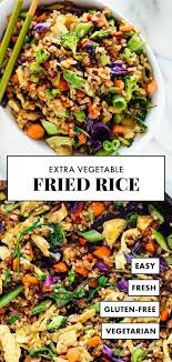 Extra Vegetable Fried Rice Recipe Rice Recipes For Dinner Vegetable Fried Rice Vegetarian Recipes Easy