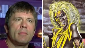 Who designed the album and single title fonts for Iron Maiden?