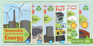 Renewable energy means energy made from the wind, ocean waves, solar power, biomass (plants grown especially for energy), and so on. Non Renewable Resources The Pros And Cons Poster Pack