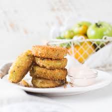 Vegan Fried Green Tomatoes Recipe Vegan Fries Fried Green Tomatoes Recipe Green Tomato Recipes