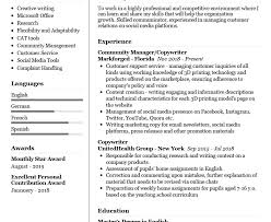 copywriter resume example cv sample