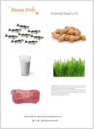 Druckvorlagen Was Tiere Fressen Chez Mama Poule Tierfutter Hunde Futter Essen