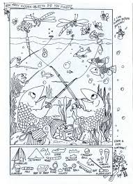 Free spring coloring pages for kids. Summer Fun Hidden Picture Puzzle Coloring Page Hidden Picture Puzzles Highlights Hidden Pictures Hidden Pictures Printables