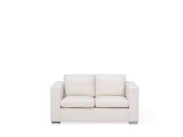 Divani letto trasformabili, moderni e di design. Divano A 2 Posti In Pelle Beige Helsinki Beliani It