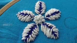 The most common youtube embroidery material is cotton. Hand Embroidery Flower Stitch Embroidery By Amma Arts Youtube